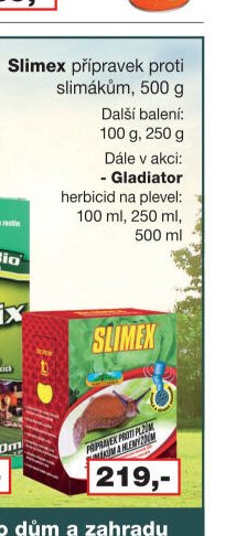 Slimex přípravek proti slimákům, 500 g
