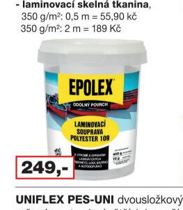 EPOLEX laminovací souprava polyester 109, 400 g