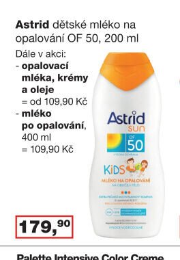 Astrid dětské mléko na opalování OF 50, 200 ml
