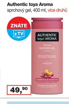 Authentic toya Aroma sprchový gel, 400 ml
