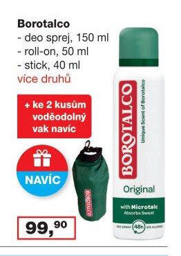Borotalco deo sprej, 150 ml / stick, 40 ml