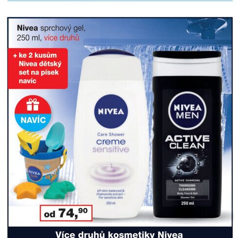 Nivea sprchový gel, 250 ml