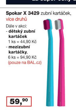 Spokar X 3429 zubní kartáček