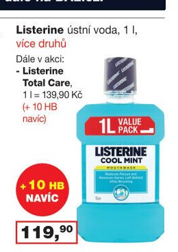 Listerine ústní voda, 1 l