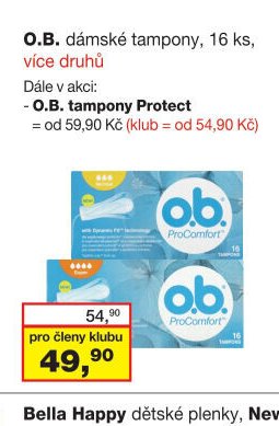 O.B. dámské tampony