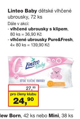 Linteo Baby dětské vlhčené ubrousky