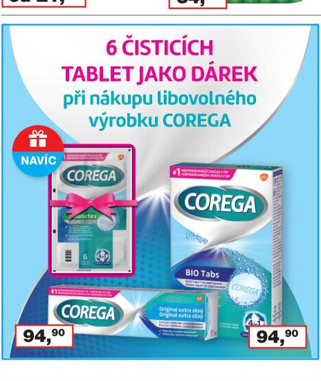 Corega čistící tablety