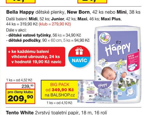 Bella Happy dětské plenky