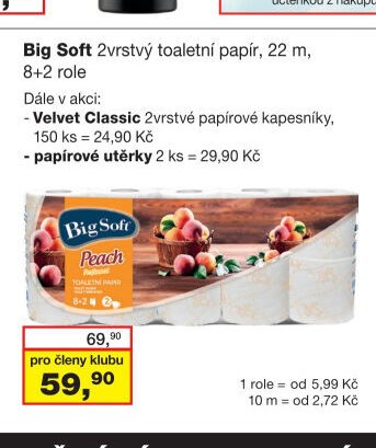 Big Soft toaletní papír