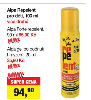 Repelent dětský ve spreji Alpa