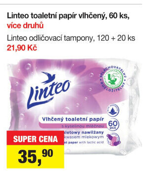 Toaletní papír vlhčený Linteo