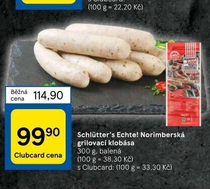 Schlütter’s Echte! Norimberská grilovací klobása