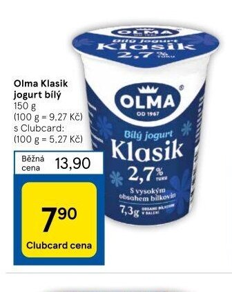 Olma Klasik jogurt bílý 150 g