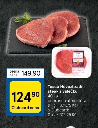 Tesco Hovězí zadní steak z válečku