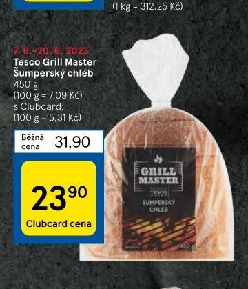 Tesco Grill Master Šumperský chléb