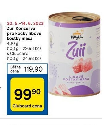 Zuii Konzerva pro kočky libové kostky masa