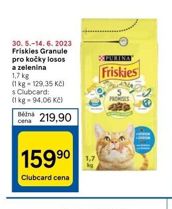 Friskies Granule pro kočky losos a zelenina