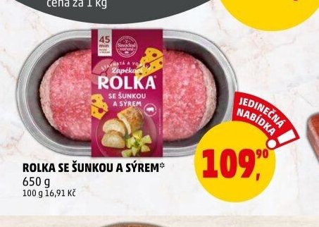 ROLKA SE ŠUNKOU A SÝREM