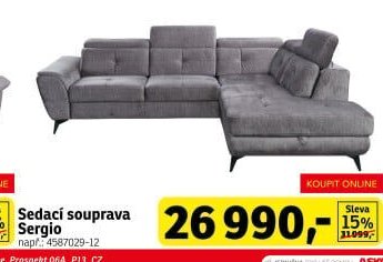 Sedací souprava Sergio - ASKO akcniletaky.com