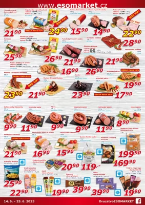 akční leták ESO MARKET 14.6.2023-25.6.2023
