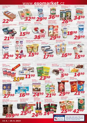akční leták ESO MARKET 14.6.2023-25.6.2023