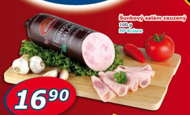 Salám šunkový zauzený Krásno