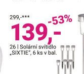 Solární svítidlo SIXTIE