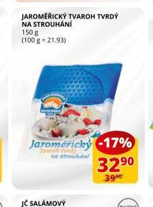 Jaroměřický tvaroh tvrdý na strouhání