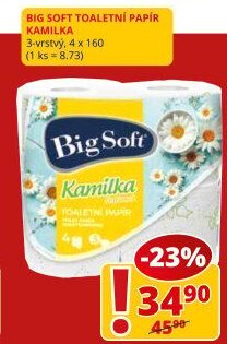 Big Soft toaletní papír Kamilka