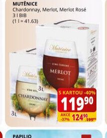 MUTĚNICE Chardonnay, Merlot