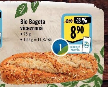 Bageta vícezrnná bio
