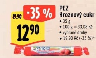 Bonbony z hroznového cukru PEZ