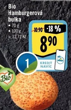 Bulka na hamburger bio