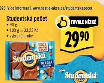 Čokoláda Studentská pečeť Orion