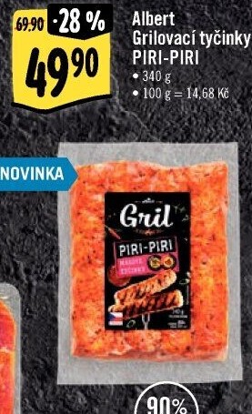 Grilovací tyčinky Piri-Piri Albert Gril