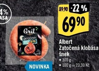 Klobása šnek Albert Gril