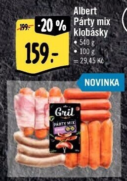 Klobásky Párty mix Albert Gril