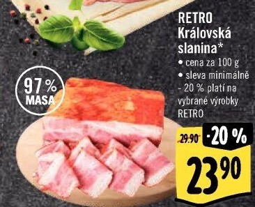 Královská slanina Albert Retro