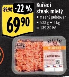 Kuřecí steak mletý Albert