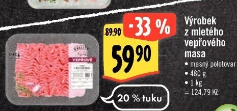 Maso mleté vepřové Albert