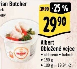 Obložené vejce Albert