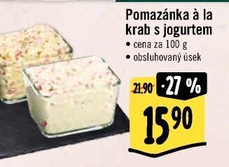 Pomazánka a la krab s jogurtem Albert