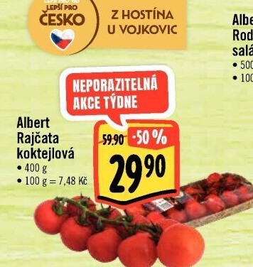 Rajčata koktejlová Albert