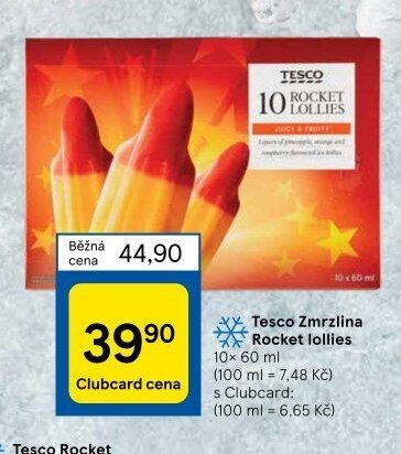 Tesco Rocket Lolly nanuk