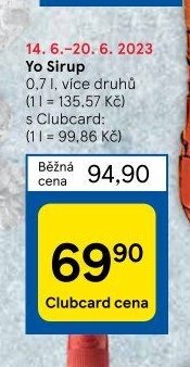 Yo Sirup 0,7 l