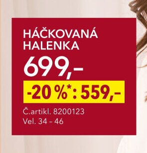 HÁČKOVANÁ HALENKA