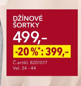 DŽÍNOVÉ ŠORTKY