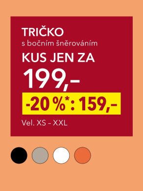 Tričko s bočním šněrováním