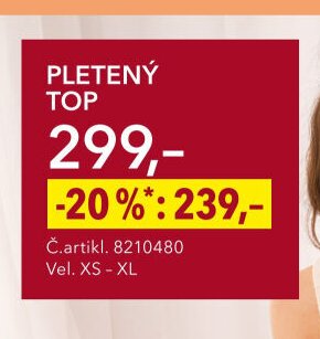 Pletený top