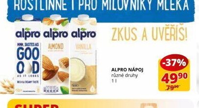 ALPRO NÁPOJ různé druhy
